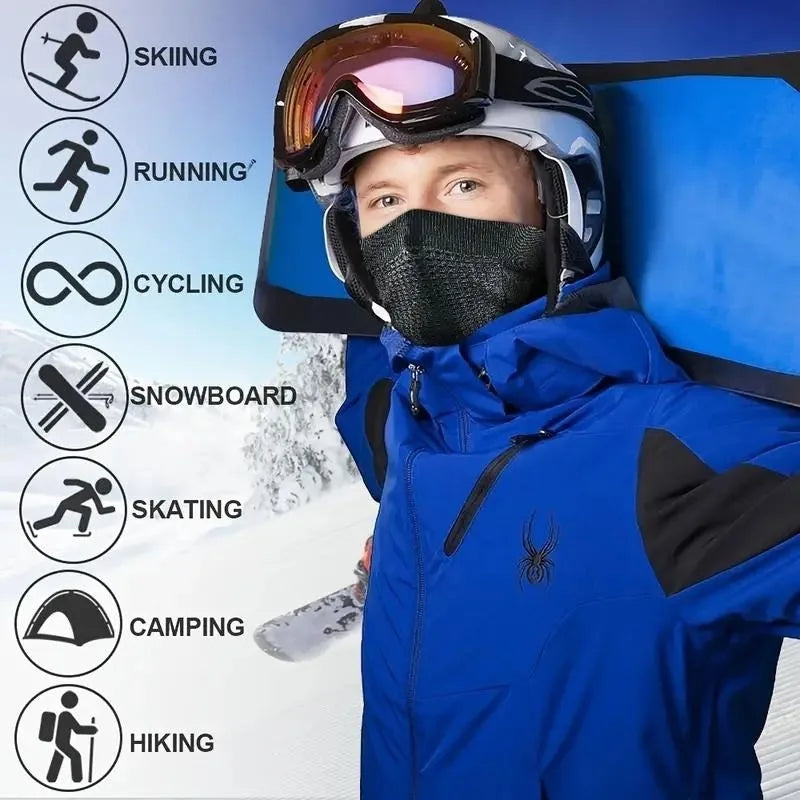Winter Balaclava Face Mask Outdoor Sports Mask Helmet Liner Windproof Balaclava Ski Tube Scarf Hiking Breathable Masks