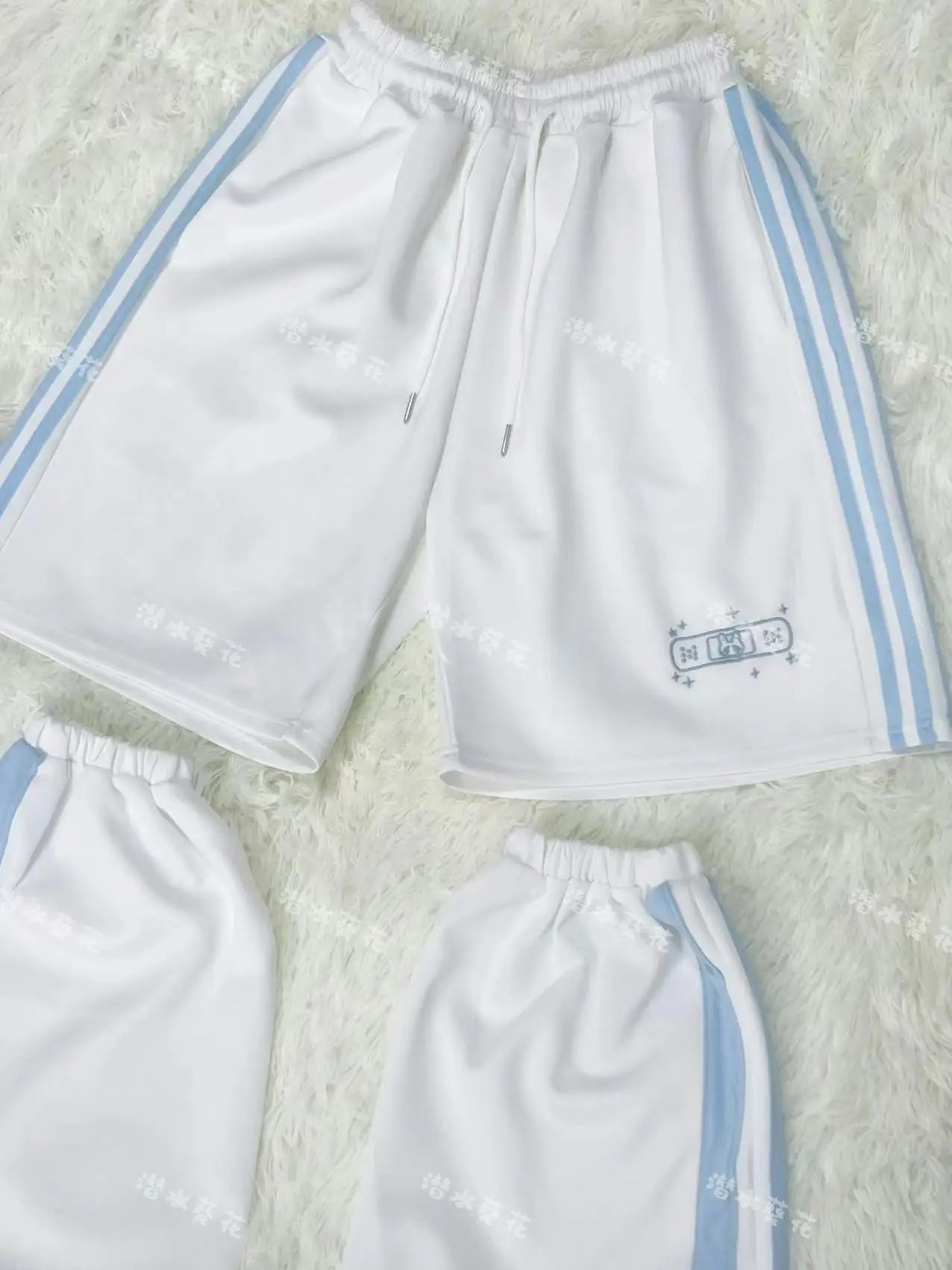Japanese Original Straight Short Pants and Leg Covers Water Color Matching Elastic Waist Sweet Girls' Versatile Shorts
