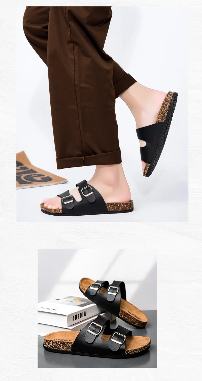 2025 new Birken slippers men's and women's classic cork flip-flops cross-border foreign trade couple out slippers