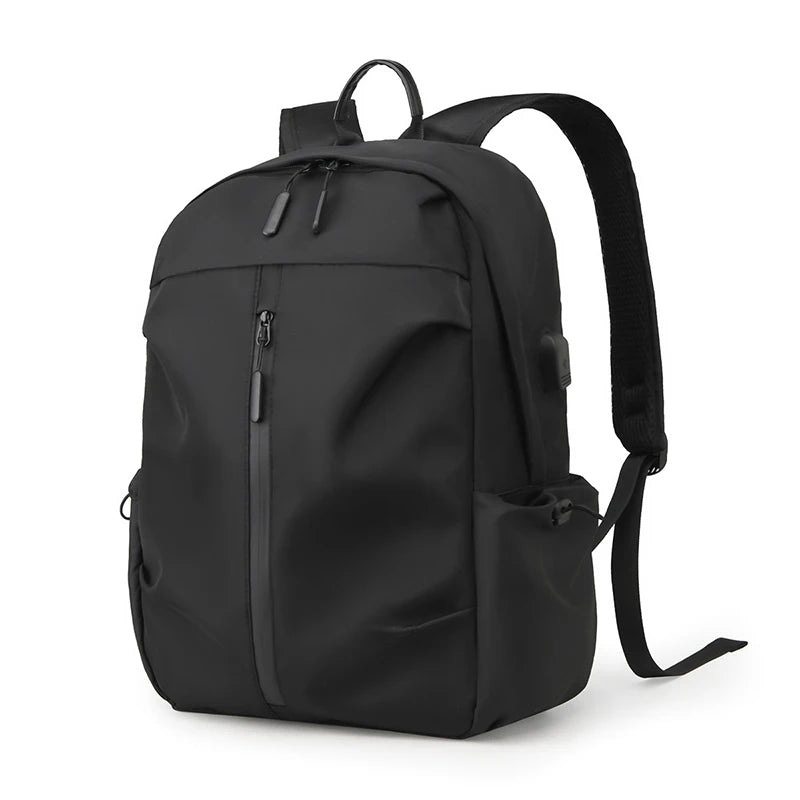 Boys' school backpack, university backpack, waterproof and lightweight black backpack, casual day bag, boys' and girls' backpack